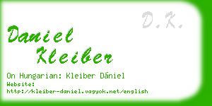 daniel kleiber business card